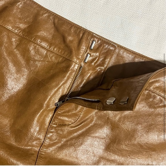 GAP LEATHER Light Brown Lined Skirt • 10 - Picture 2 of 4